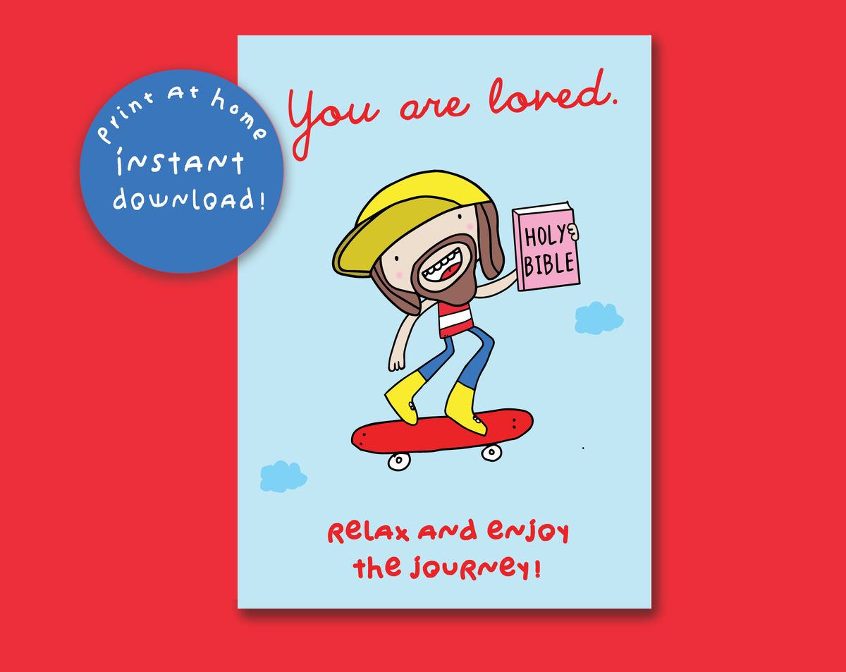 PRINTABLE Jesus Loves You! Christian Greeting Card – ellabee